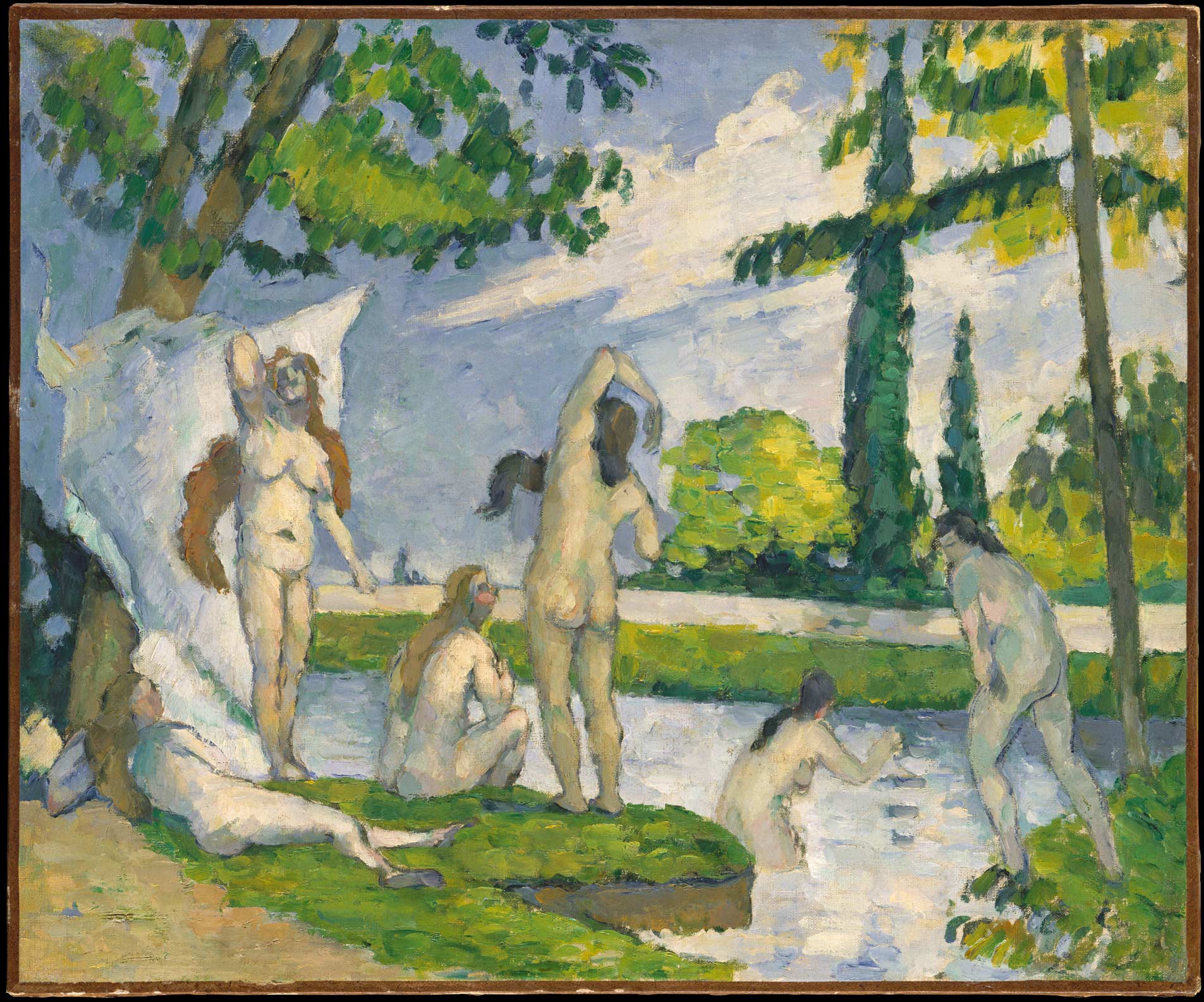 Original Artwork - Famous Paintings Famous Modern Art Open Access Art Paul Cézanne French Art History - Paul Cézanne Bathers - Le Bagnanti