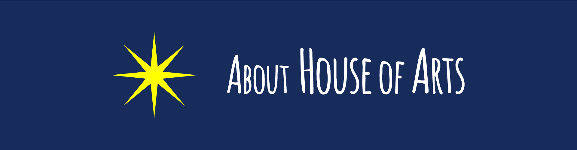 Banner a sfondo blu con il testo e una stella a otto punte gialla, ispirata alle stelle in doratura presenti nella volta stellata affrescata da Giotto nella Cappella degli Scrovegni a Padova.